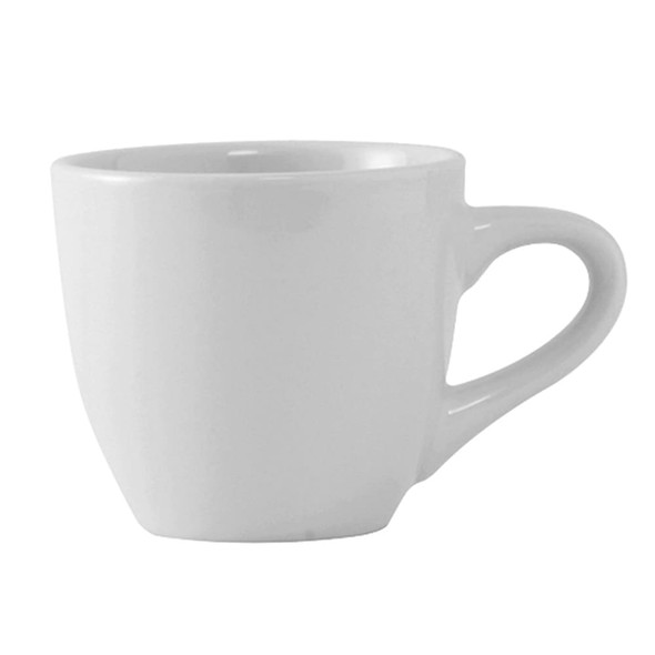 Tuxton ALF-035 Demitasse Cup, 3-1/2 oz, 2-5/8" dia., Porcelain White - 3dz/Case