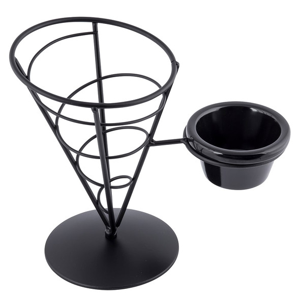 Tablecraft ACR57 Vertigo Collection 5" x 7" Appetizer Server with Ramekin