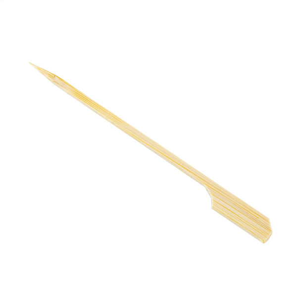 Tablecraft BAMP45 4.5" Bamboo Paddle Picks, 100/Pack