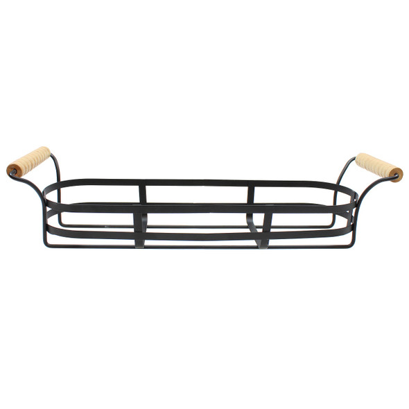 Tablecraft CJS12R Black Powder Coated Wire Rack with Handles