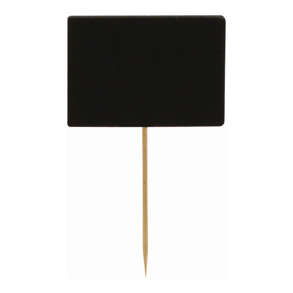 Tablecraft BAMDCB35 Bamboo Chalkboard Pick, 3-1/2", 100/Pack