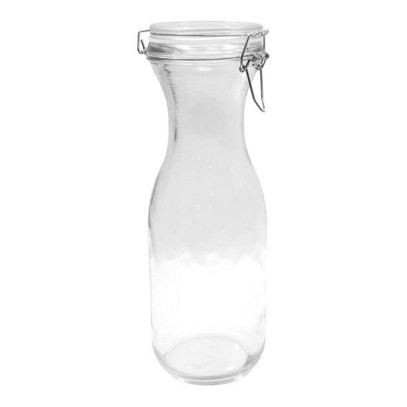 Tablecraft RGC8 Glass Carafe, 8-1/2 oz., Re-sealable Silicone Seal,