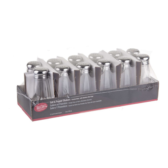 Tablecraft C156-12 Salt/Pepper Shaker Set, 3 oz, Paneled Glass (12pcs/box) Tablecraft C156-12 Salt/Pepper Shaker Set, 3 oz, Paneled Glass (12pcs/box)