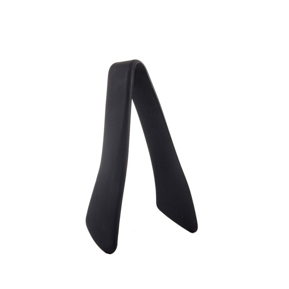 Tablecraft 39100 Tongs, 7", Black Silicone Coated Stainless, Heat Safe