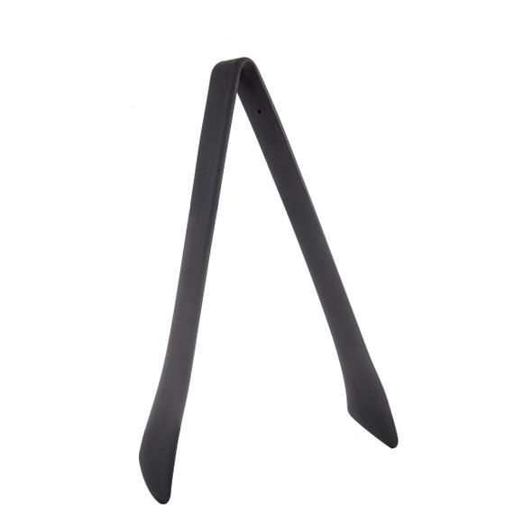 Tablecraft 39101 Tongs, 9", Black Silicone Coated Stainless, Heat Safe
