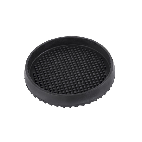 Tablecraft 6BK 6.5" dia Round Drip Tray, Black Rubber