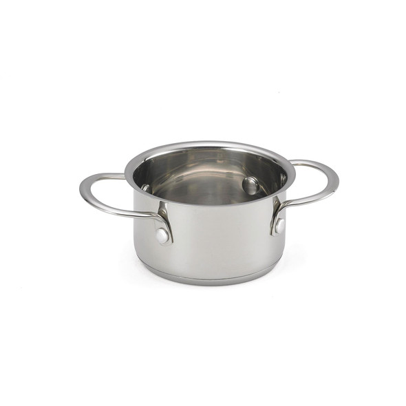 Tablecraft CW2072 14 oz Round Stainless Steel Mini  Server with 2 Handle