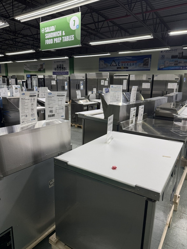 Sandwich prep tables