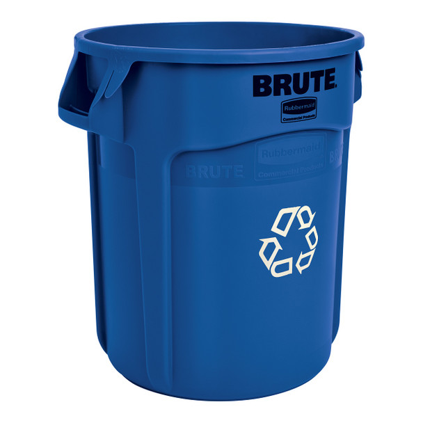 Rubbermaid FG262073BLUE Brute recycling container without lid 20 gallon blue Rubbermaid FG262073BLUE Brute recycling container without lid 20 gallon blue