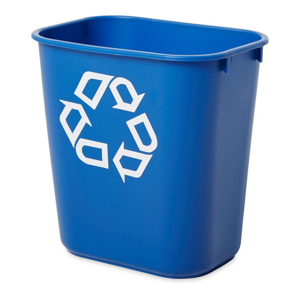 Rubbermaid FG295573BLUE Deskside Recycling Small, BLUE, 13 qt.