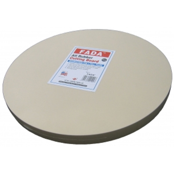 PO WAH 75-7801 Cutting Board, 12" Dia., 1" Thick, Rubber (Teknor)