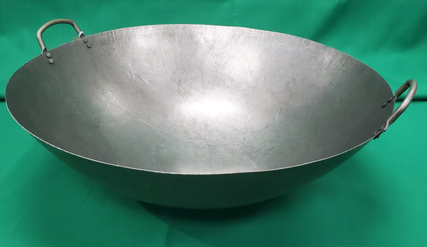 PO WAH 78-7825 Wok, 30", Two Handle, Handmade Steel