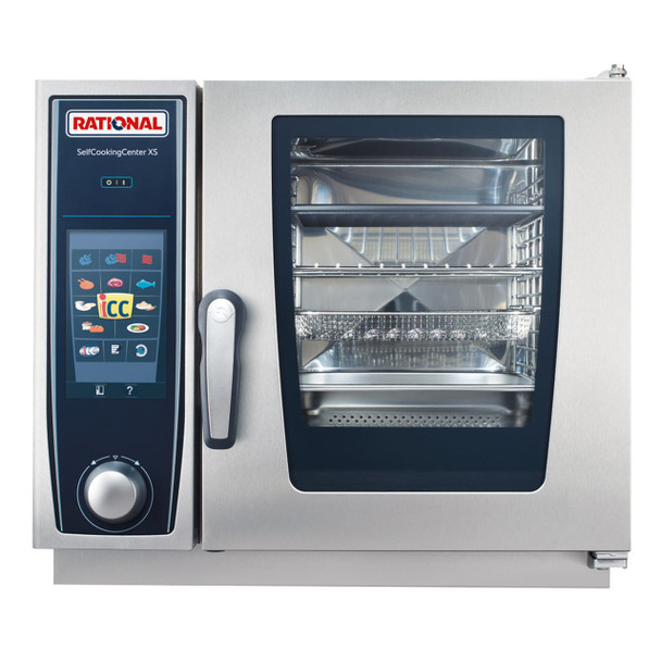 Rational B608106.12 SelfCookingCenter Model XS 4-Pan Single Electric Combi Oven - 208/240V, 3-Phase
