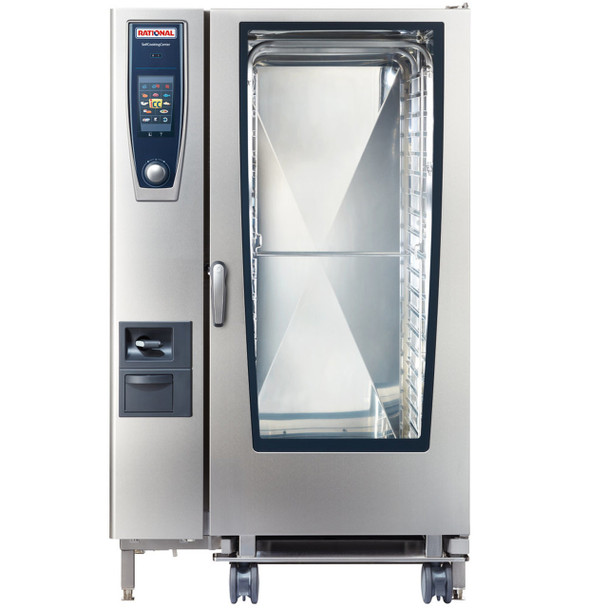 Rational B228206.19E SelfCookingCenter Model 202 20-Pan Natural Gas Single Combi Oven - 208/240V, 340,000 BTU