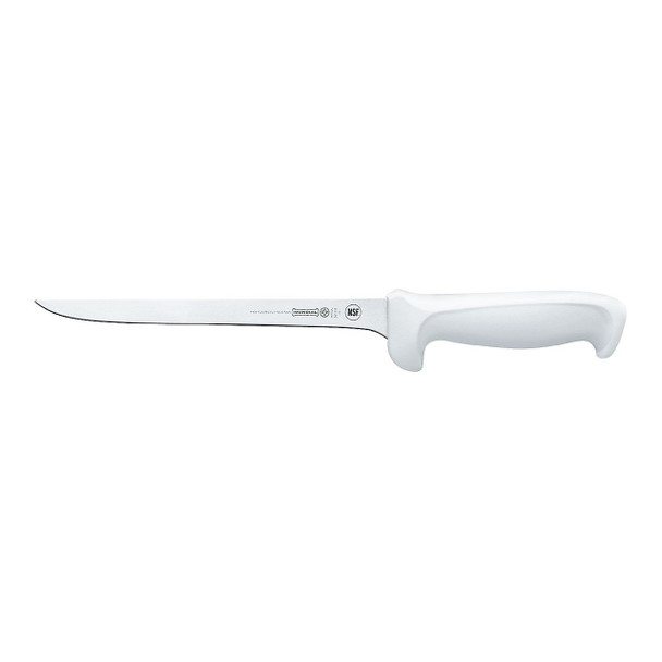 Mundial W5614-8 Fillet Knife, 8", Narrow Stiff, White Handle