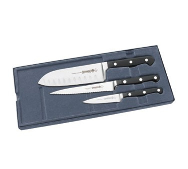 Mundial 5000-3 3-Pc Starter Knife Set, Forged, Black Mundial 5000-3 3-Pc Starter Knife Set, Forged, Black