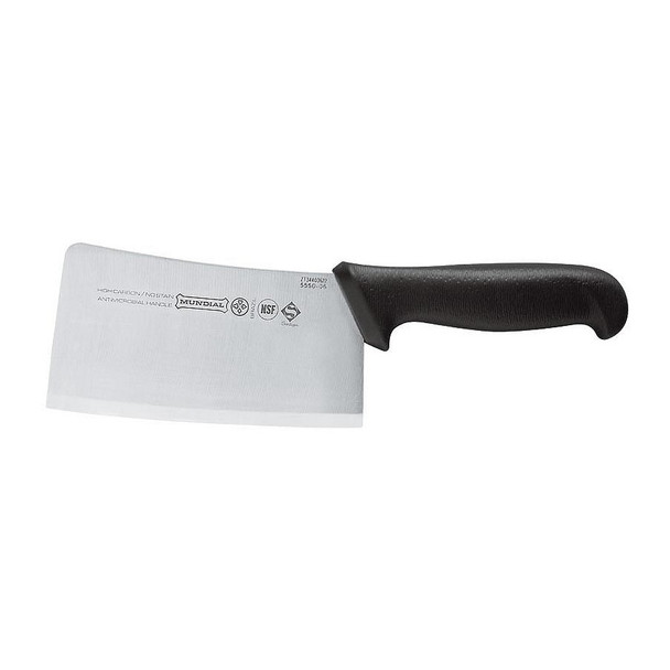 Mundial 5550-6 Cleaver Knife, 6", Black Handle