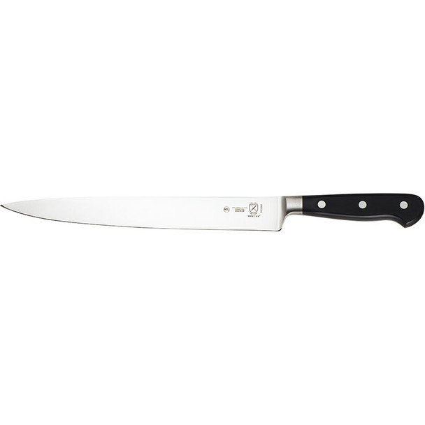 Mercer Culinary M23580 Renaissance Forged Carving Knife, 10", Riveted, Black Handle