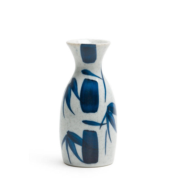 MIYA E119A Blue Bamboo, Sake Bottle, 5 oz