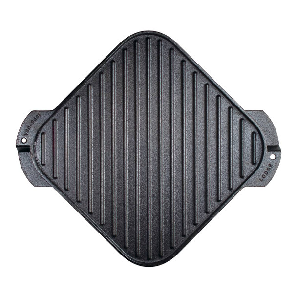 Lodge LSRG3 Reversible Grill/Griddle, 10.5" Cast Iron, Square