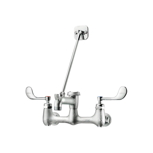 Krowne 16-127 Royal Series Service Sink Faucet, 8" Center, 6.5" Spout, Wall Mount
