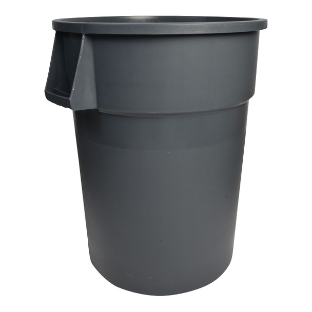 Janico 1044GY Trash Container Gray, w/o lid, 44 gal, Round Janico 1044GY Trash Container Gray, w/o lid, 44 gal, Round