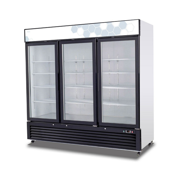 Migali C-72RM 72 cu/ft Glass Door Merchandiser Refrigerator Migali C-72RM 72 cu/ft Glass Door Merchandiser Refrigerator