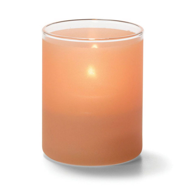 Hollowick 5176STC Tealight Glass Cylinder, 2-1/2"Hx2"dia., Satin Terra Cotta