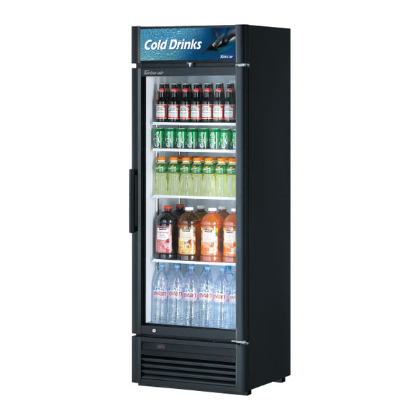 Turbo Air TGM-15SDB-N6 Glass Merchandiser Refrigerator, 1 Section, Black Turbo Air TGM-15SDB-N6 Glass Merchandiser Refrigerator, 1 Section, Black