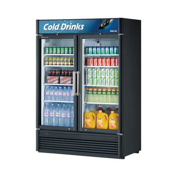 Turbo Air TGM-47SDB-N Super Deluxe 2 Doors Swing Glass Merchandiser Turbo Air TGM-47SDB-N Super Deluxe 2 Doors Swing Glass Merchandiser