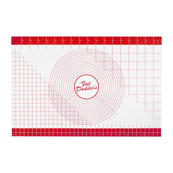 Fat Daddio's SFM-2436 Fondant Work Mat, 24" x 36", Non-Stick, with Measuring Grid