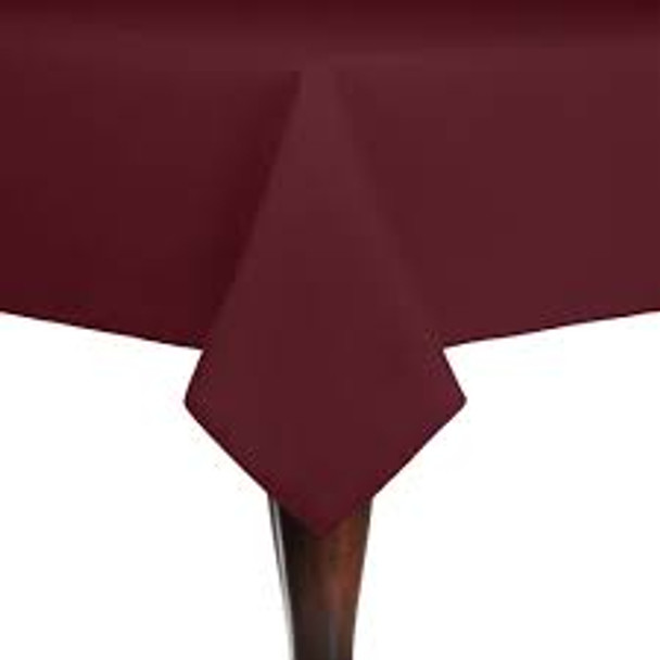 FORTUNE TC-72X72-R Table Cloth, 72" x 72", Square, Red