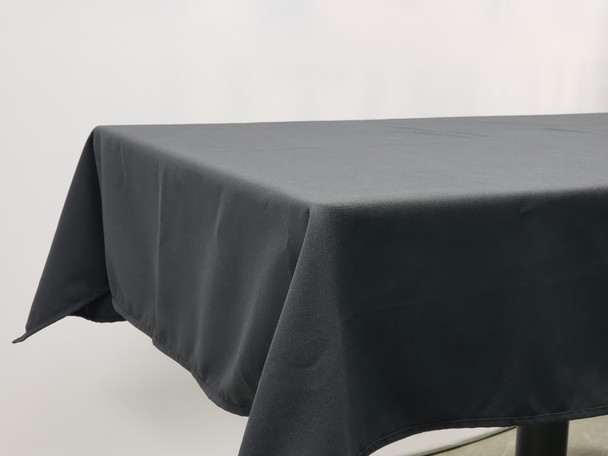 FORTUNE TC-48X72-BK Table Cloth, 48" x 72", Rectangle, Black