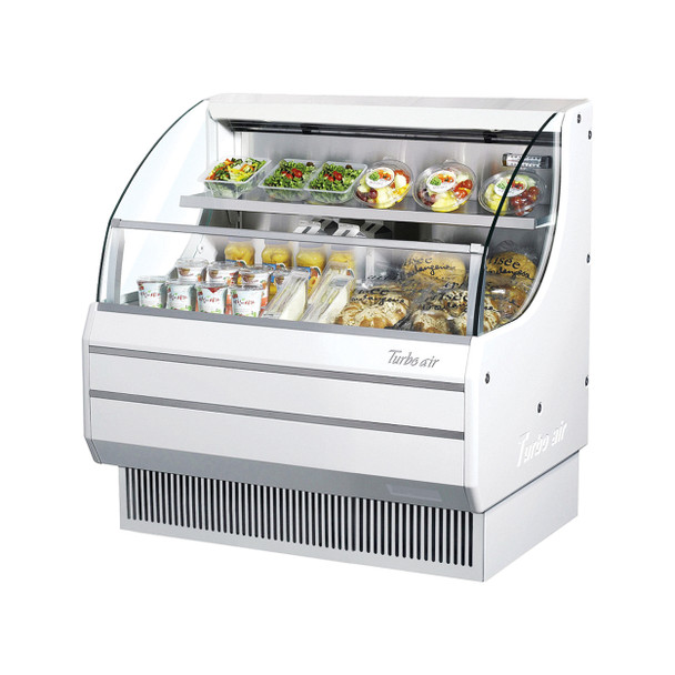Turbo Air TOM-40LW-N 39" Low Profile Horizontal Open Display Merchandiser - White