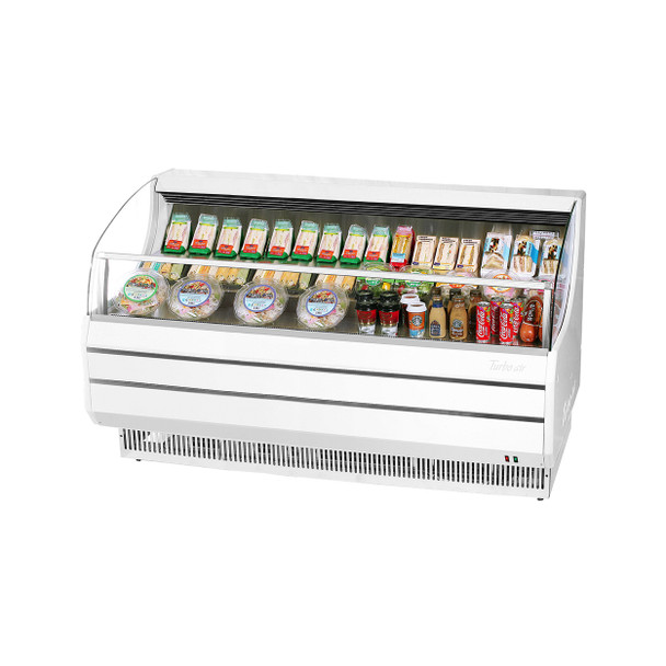 Turbo Air TOM-75LW-N 75" Low Profile Horizontal Open Display Merchandiser - White