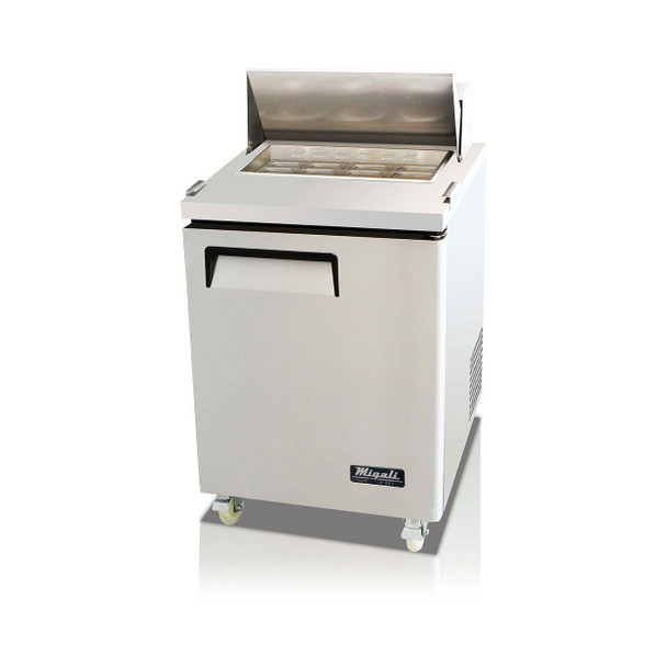 Migali C-SP27-8 27" wide, 8 Pans, Sandwich Prep Table Migali C-SP27-8 27" wide, 8 Pans, Sandwich Prep Table