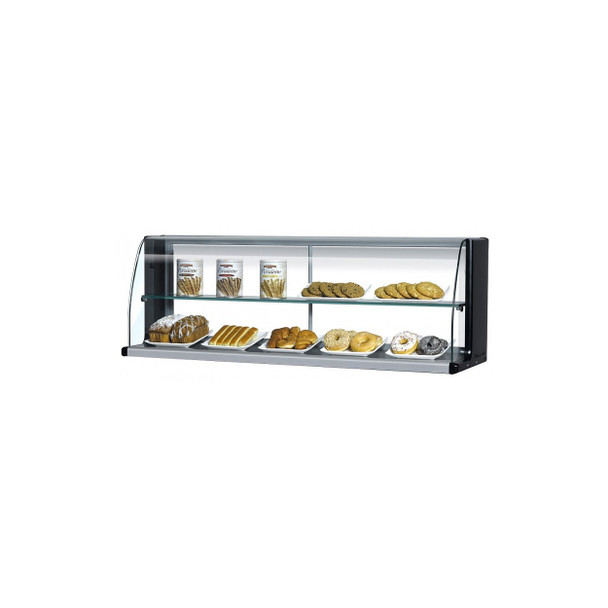 Turbo Air TOMD-60HB 63" Non Refrigerated Top Display Dry Case - High, 2 Tiers (black)