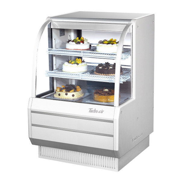 Turbo Air TCGB-36DR-W-N 3' Dry Bakery Case - White Turbo Air TCGB-36DR-W-N 3' Dry Bakery Case - White