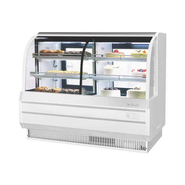 Turbo Air TCGB-72CO-W-N 6' Bakery Case - Refrigerated & Dry Combination - White