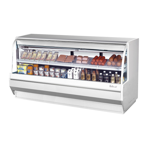 Turbo Air TCDD-96H-W-N 8' Deli Case - High Profile (3 Tiers) - White