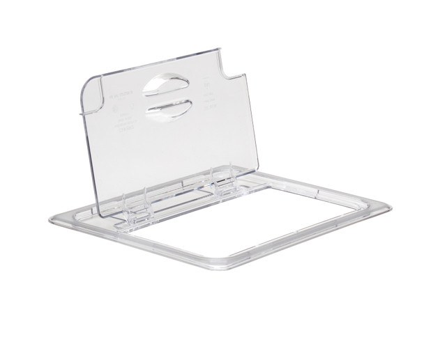 Cambro 20CWLN135 Food Pan Cover w/ Fliplid & Handle,1/2 Size, Notched , Clear Cambro 20CWLN135 Food Pan Cover w/ Fliplid & Handle,1/2 Size, Notched , Clear