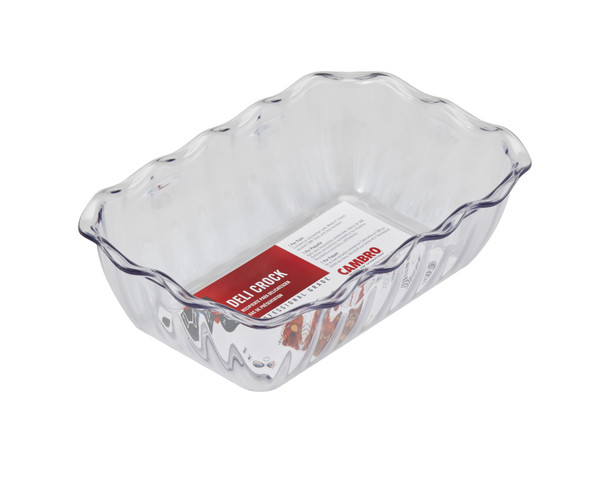 Cambro DC5152 Deli Crock, 2.2 QT, Clear, NSF