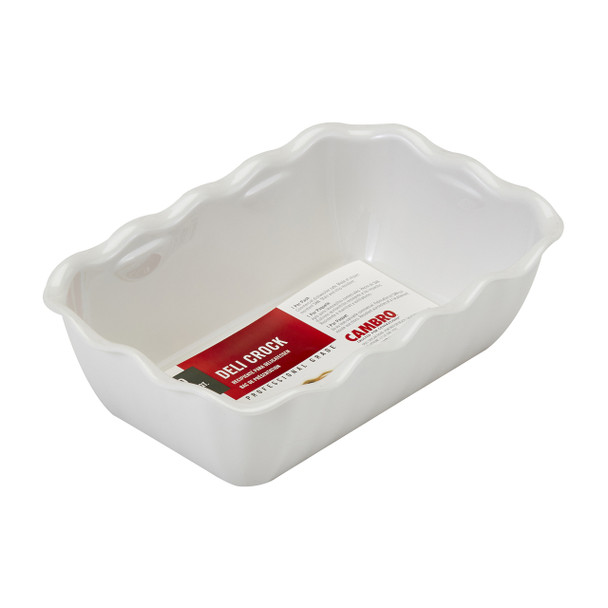 Cambro DC5148 Deli Crock, 2.2 QT, White, NSF