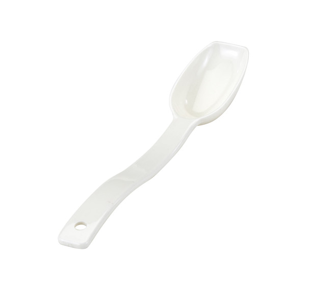 Cambro SPO8CW148 8" Solid Polycarbonate Deli Spoon, 3/4 oz, White
