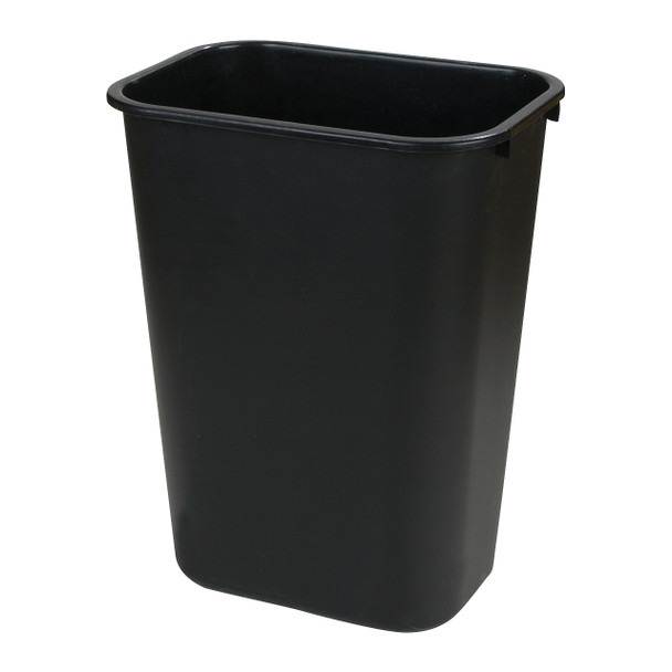Carlisle 34291303 Rectangle Wastebasket, 13 Quart, Black Carlisle 34291303 Rectangle Wastebasket, 13 Quart, Black