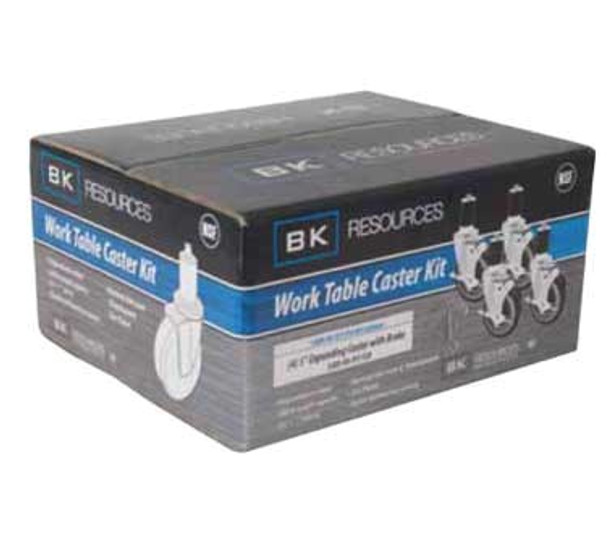 BK 5SBR-RA-LDP-PS6 Caster Set, 5" Wheel w/ Top Lock Brake, Set of 6