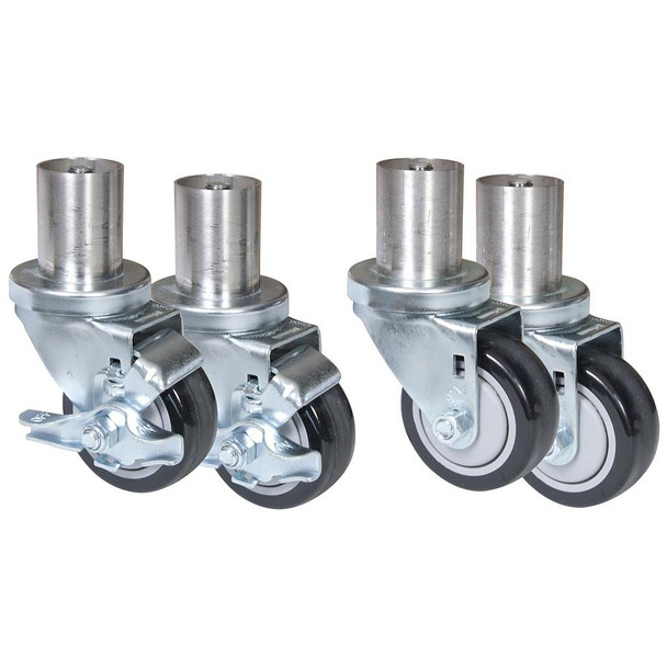 BK 3SBR-BKDC-4 Caster Kit, includes (4) 3" Casters, (2) with Brakes BK 3SBR-BKDC-4 Caster Kit, includes (4) 3" Casters, (2) with Brakes