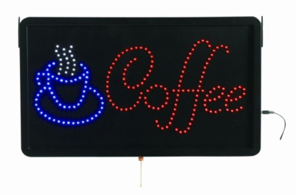 Aarco COF03L "COFFEE" LED Sign, 22"W x13" H , 3 Displaying Mode Aarco COF03L "COFFEE" LED Sign, 22"W x13" H , 3 Displaying Mode