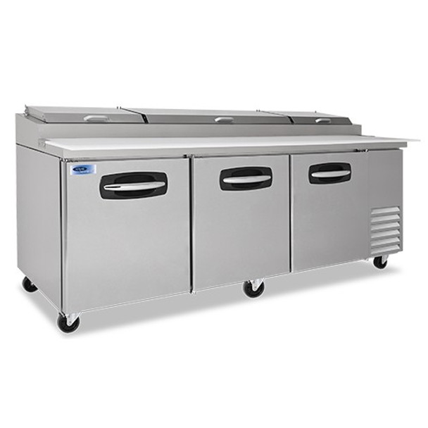 Nor-Lake NLPT93 AdvantEDGE Three Door Pizza Prep Table (NLPT93) Nor-Lake NLPT93 AdvantEDGE Three Door Pizza Prep Table (NLPT93)