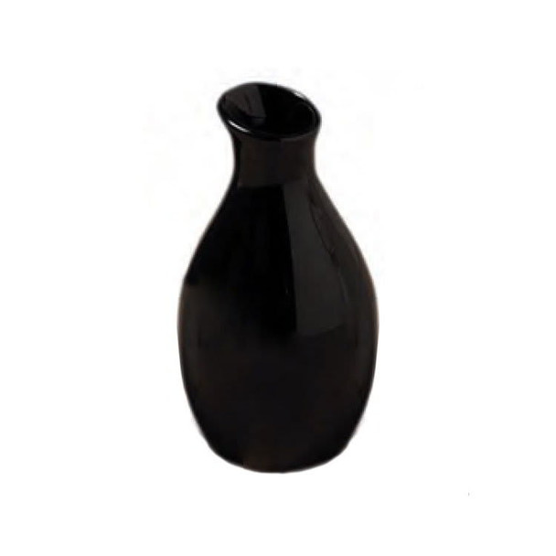 American Metalcraft BVJGB5 Bud Vase, 2-1/8"W x 3-7/8"H, Ceramic, Black